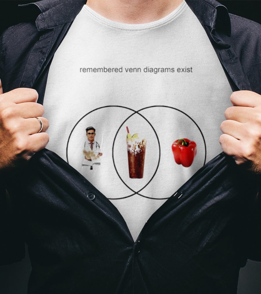 Remembered Venn Diagrams Exist Doctor Pepper Red Pepper Doctor T-Shirt
