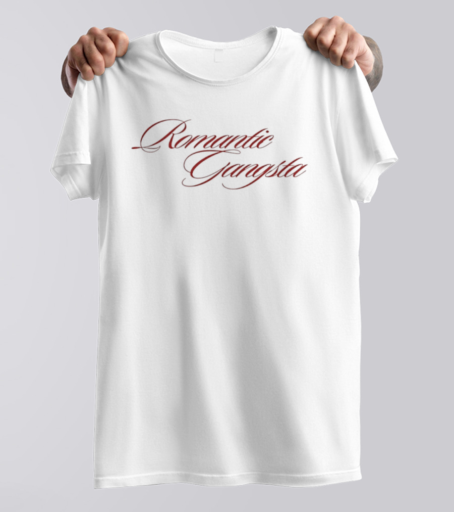 Romantic Gangsta Script T-Shirt