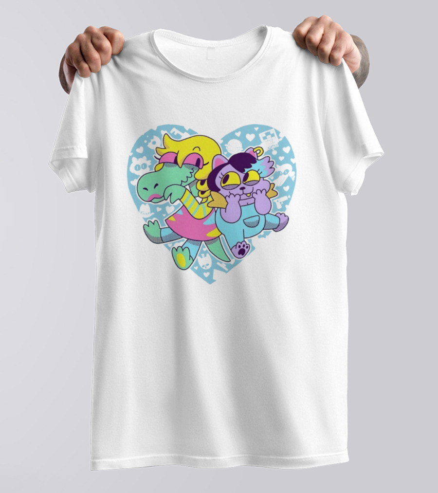 So Hyped 10th Anniversary Undertale Deltarune Heart Characters T-Shirt