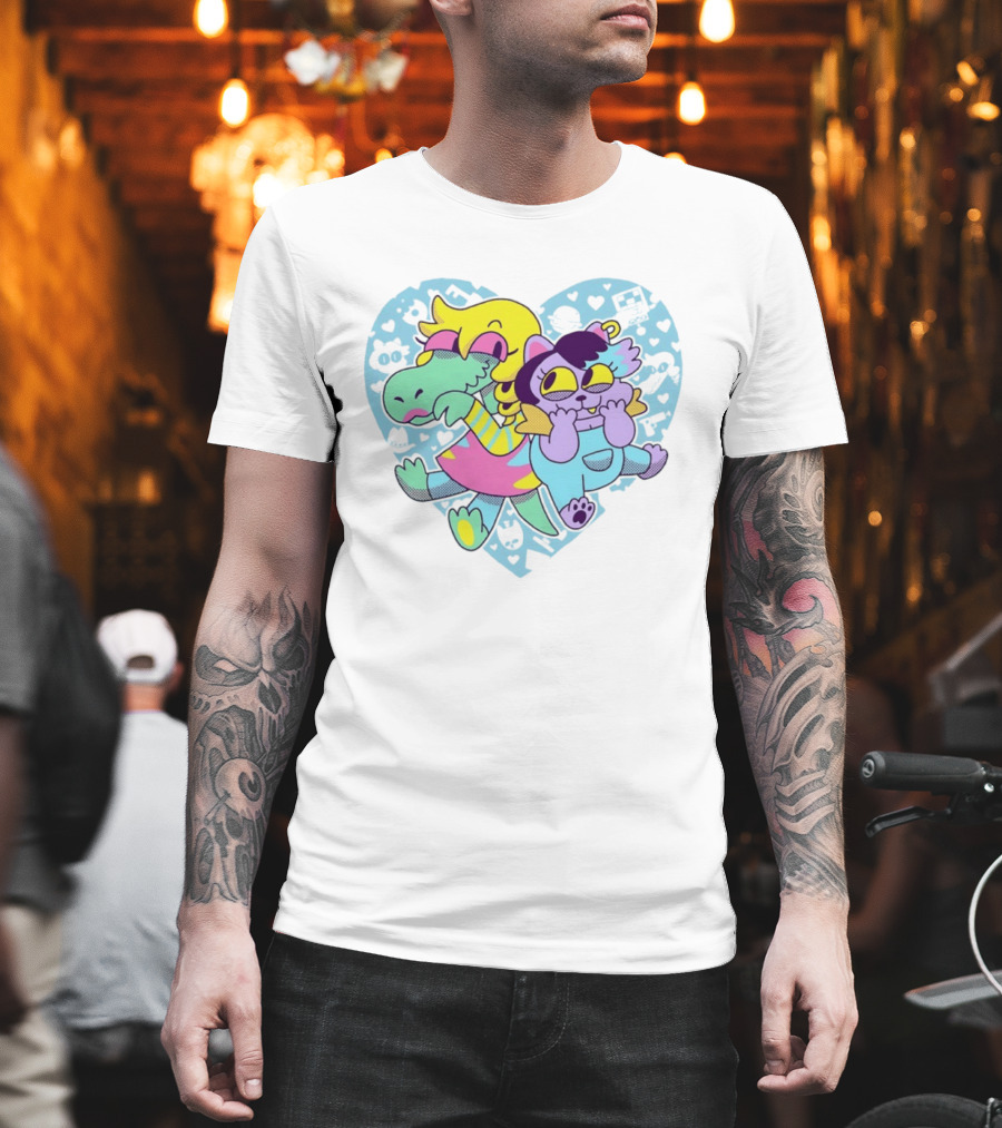 So Hyped 10th Anniversary Undertale Deltarune Heart Characters T-Shirt