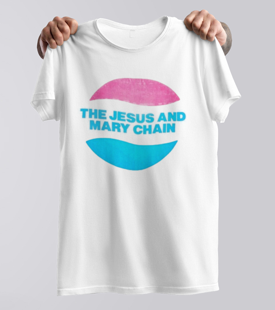 The Jesus And Mary Chain Pink Blue Lips Alternative Rock T-Shirt