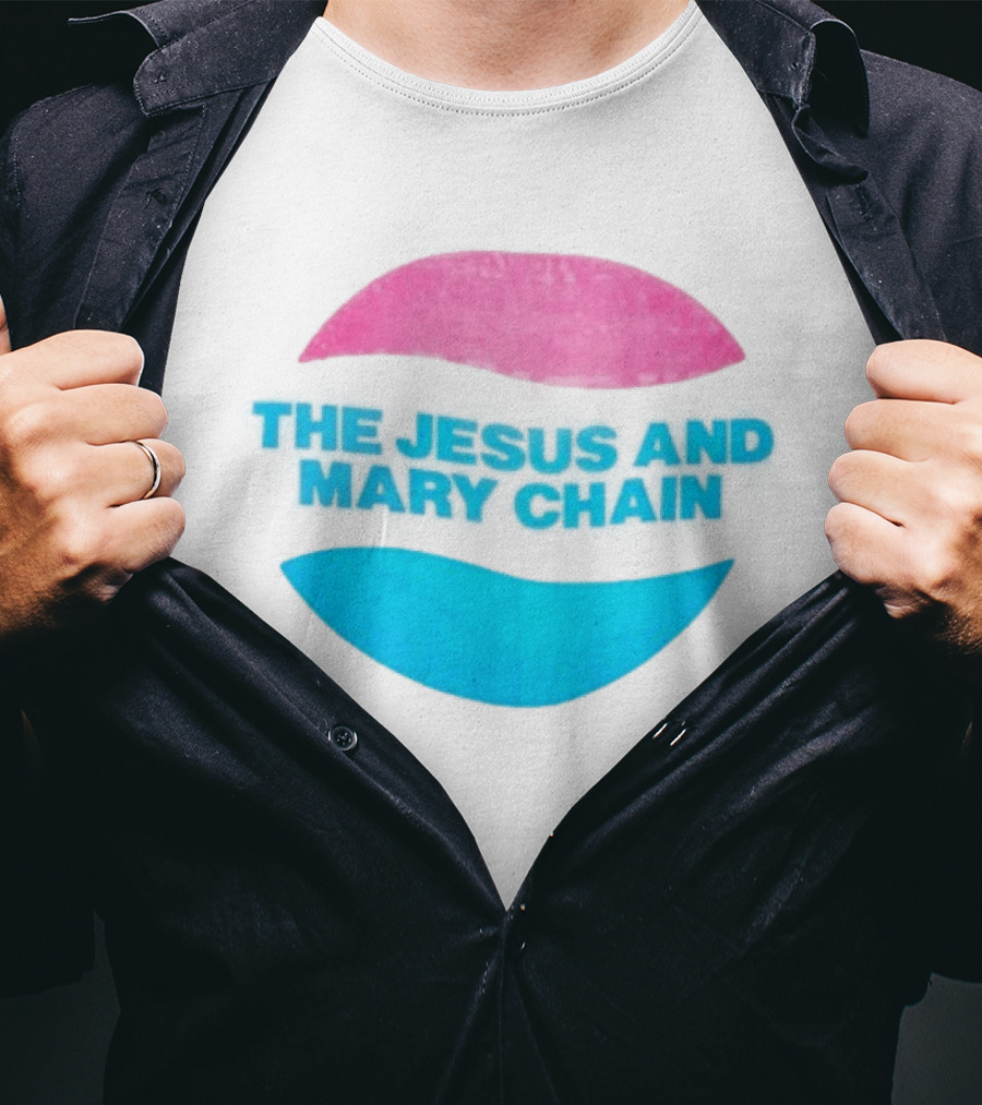 The Jesus And Mary Chain Pink Blue Lips Alternative Rock T-Shirt
