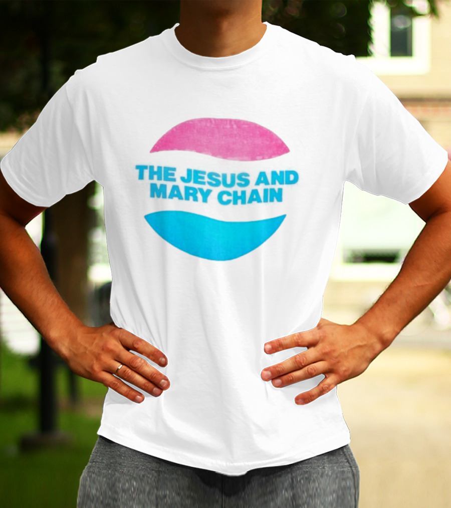 The Jesus And Mary Chain Pink Blue Lips Alternative Rock T-Shirt
