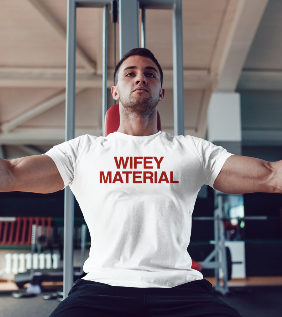 Wifey Material Bold Red T-Shirt