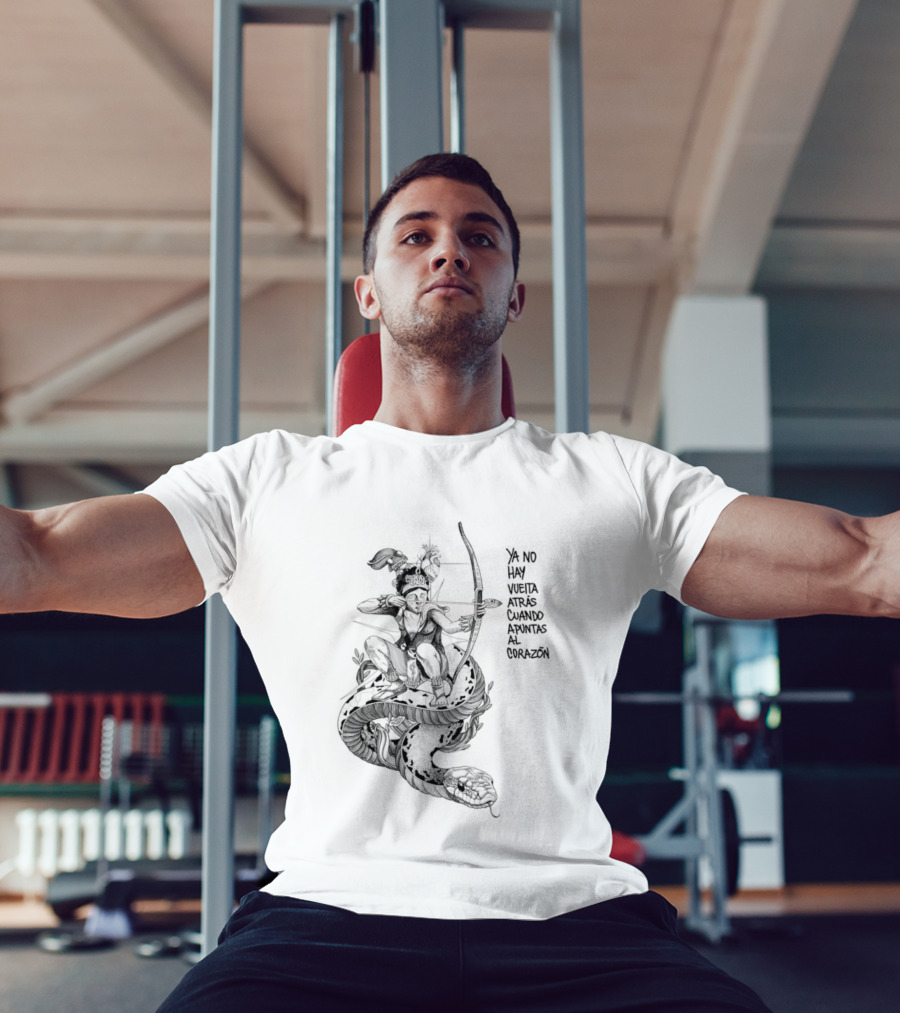 Ya No Hay Vuelta Atrás Cuando Apuntas Al Corazón Arco Y Flecha Silueta T-Shirt