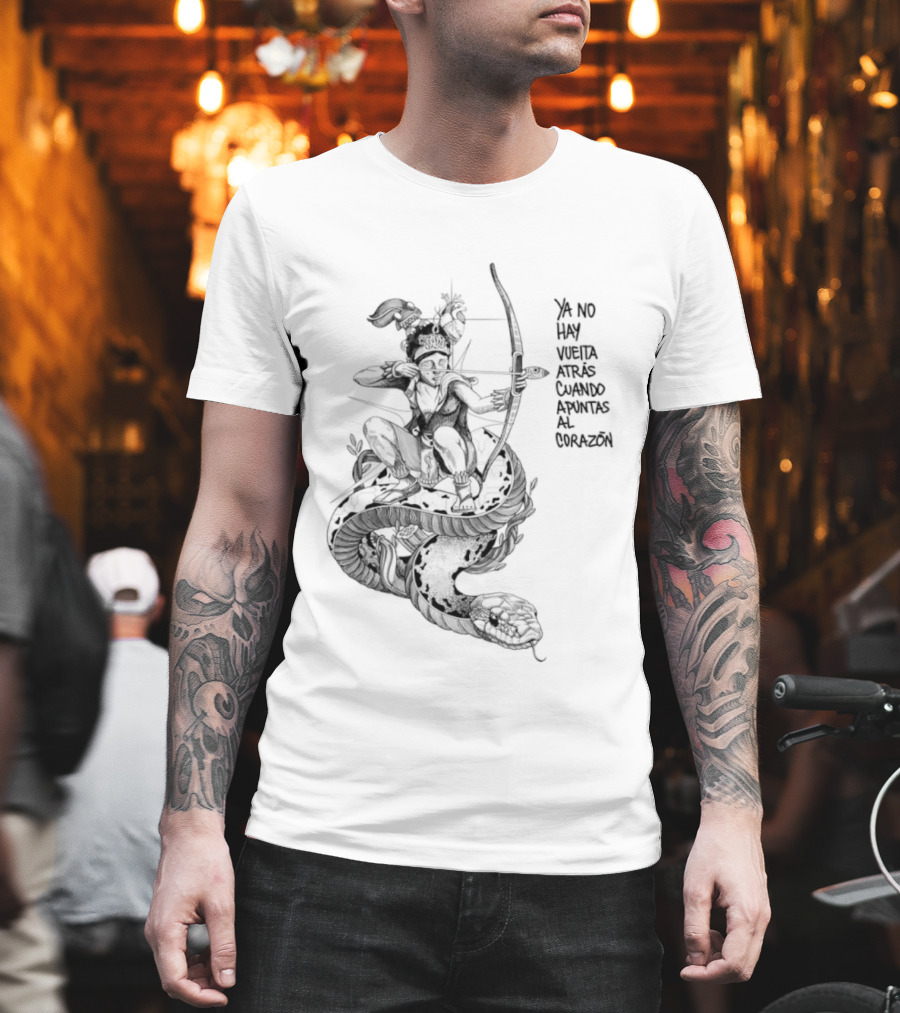 Ya No Hay Vuelta Atrás Cuando Apuntas Al Corazón Arco Y Flecha Silueta T-Shirt
