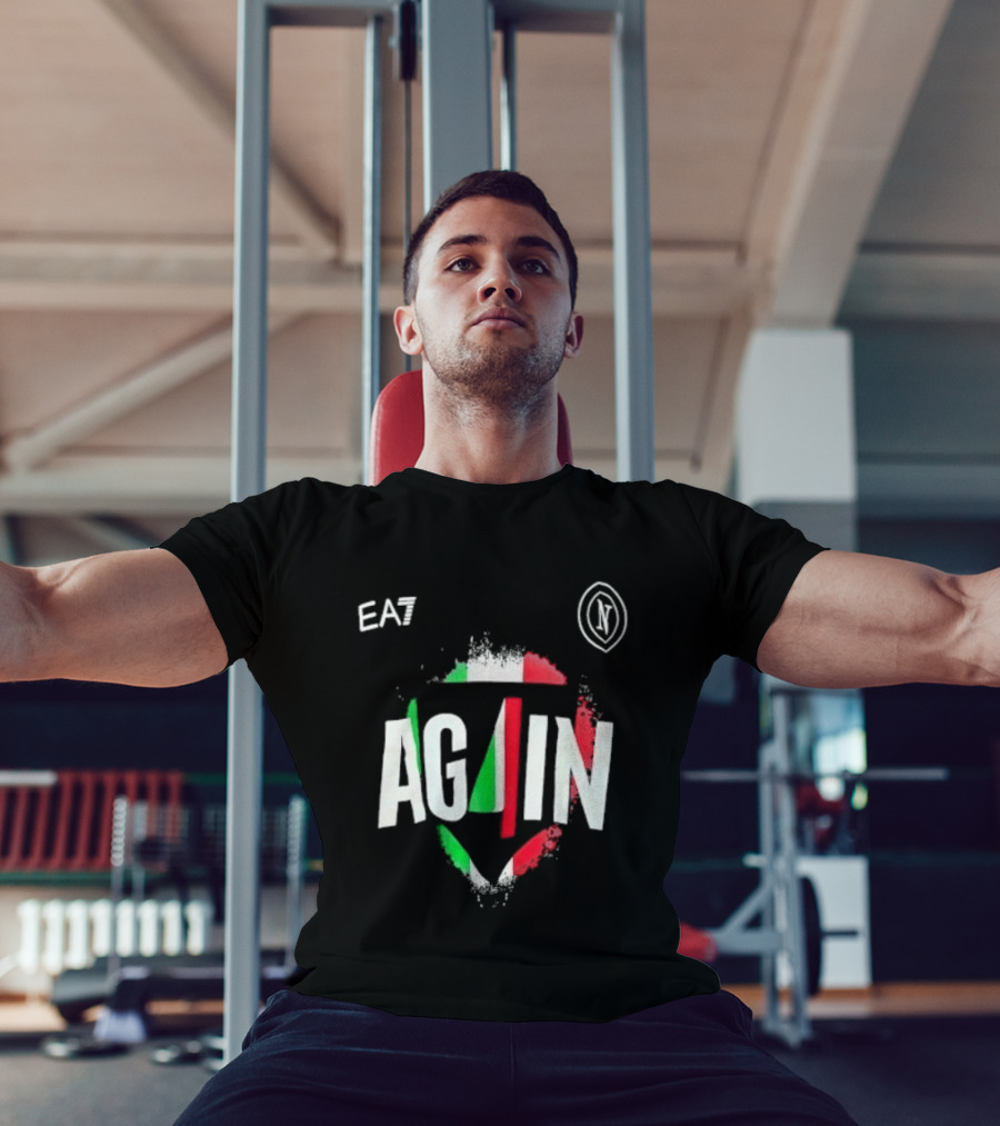 EA7 AG4IN Italian Flag T-Shirt