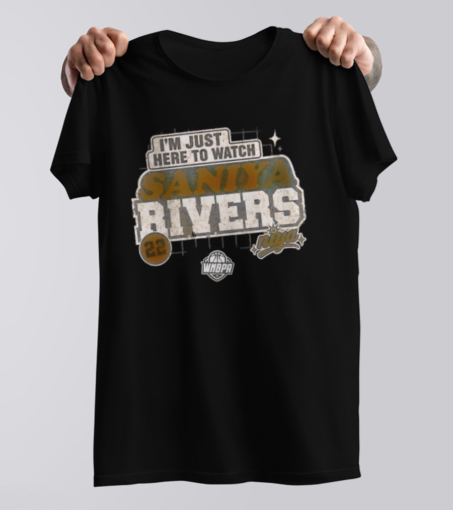 Saniya Rivers 22 Connecticut Sun WNBA Basketball Fans T-Shirt
