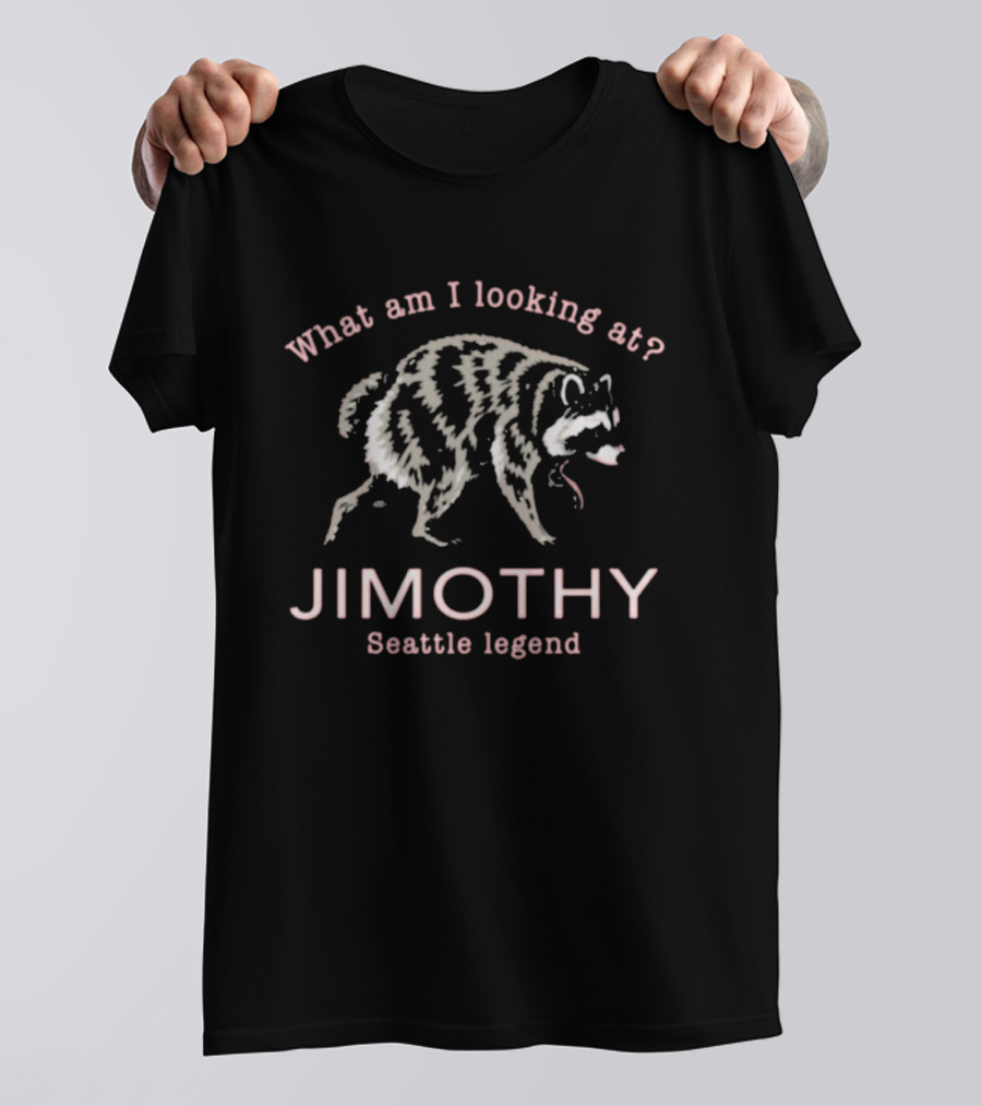 Jimothy Seattle Legend What Am I Looking At Raccoon T-Shirt