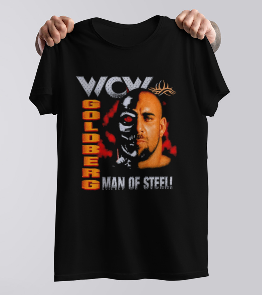 WCW Goldberg Man Of Steel Wrestling T-Shirt