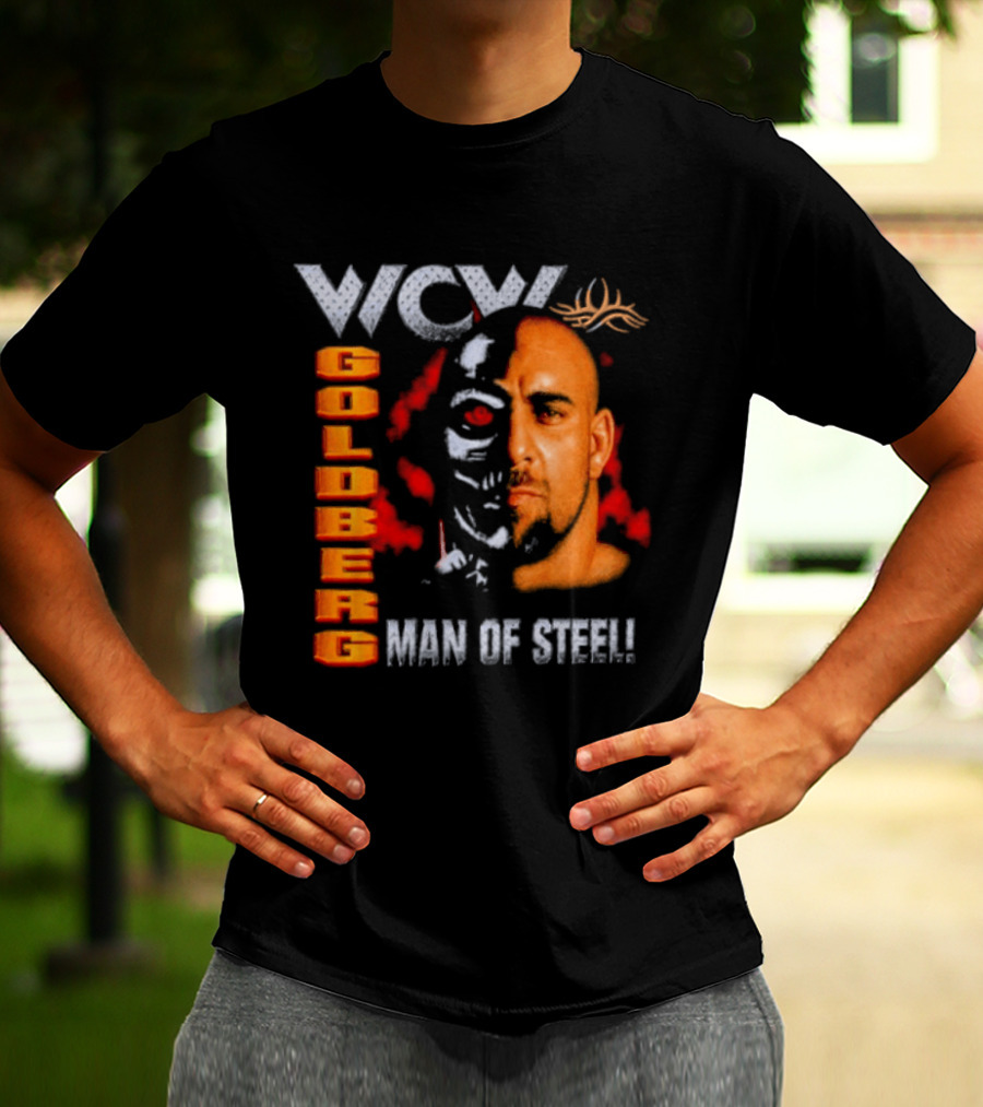 WCW Goldberg Man Of Steel Wrestling T-Shirt