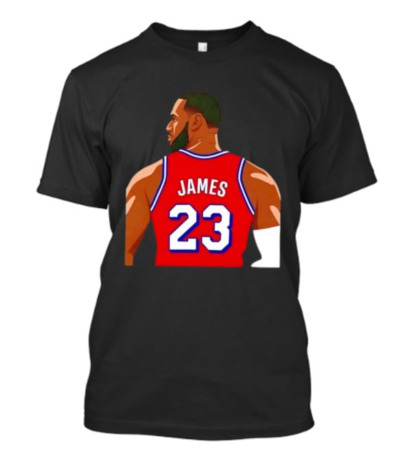 Lebron James 23 Philadelphia 76ers Red Jersey T-Shirt