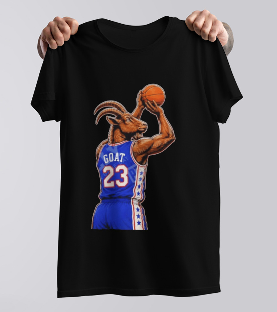GOAT 23 Basketball Jersey Philadelphia Sixers LeBron James T-Shirt