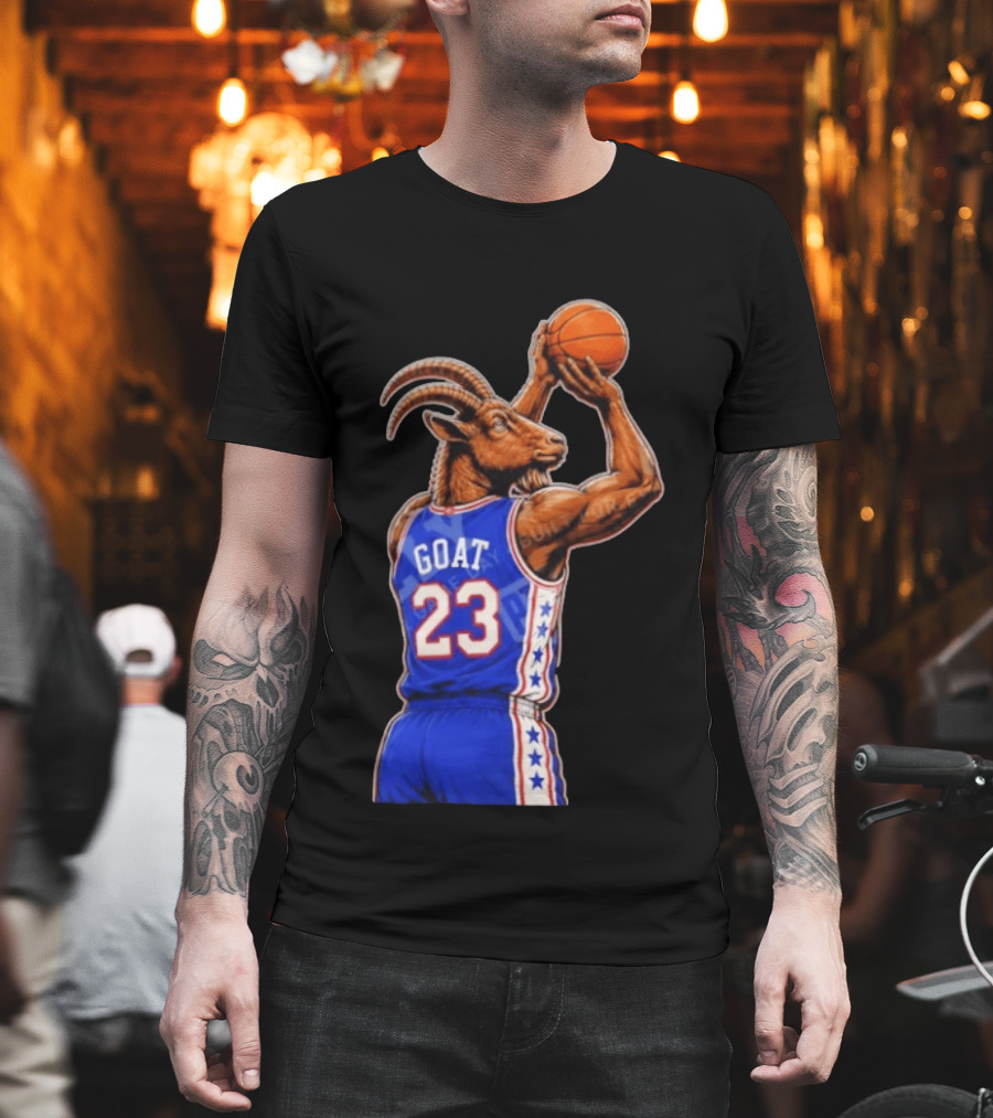 GOAT 23 Basketball Jersey Philadelphia Sixers LeBron James T-Shirt