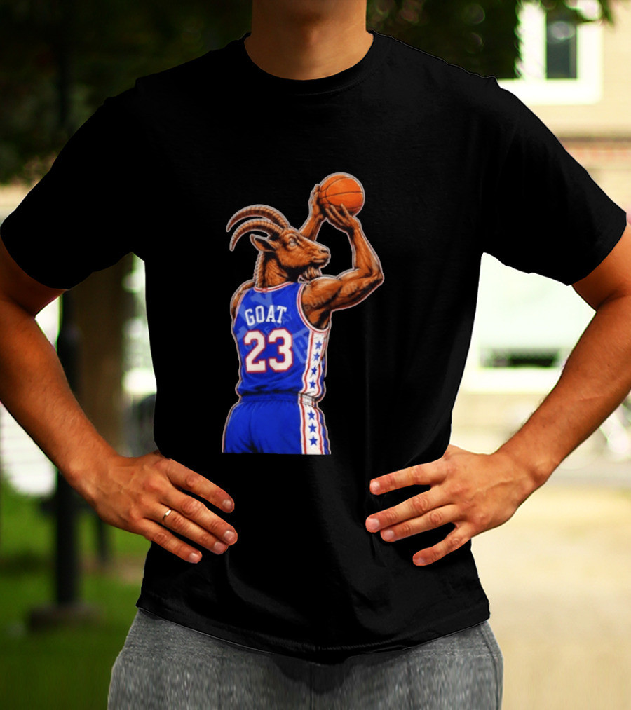 GOAT 23 Basketball Jersey Philadelphia Sixers LeBron James T-Shirt