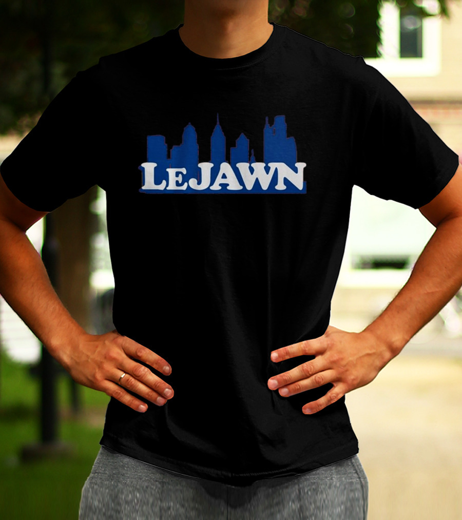 LeJawn Philadelphia 76ers City Skyline T-Shirt