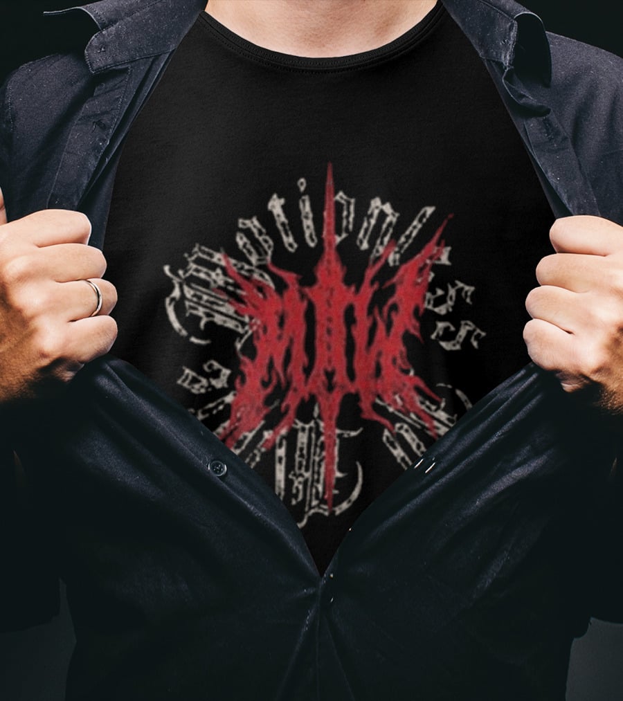 Motionless In White The Sweat And Blood Tour 2026 Dates Decades T-Shirt