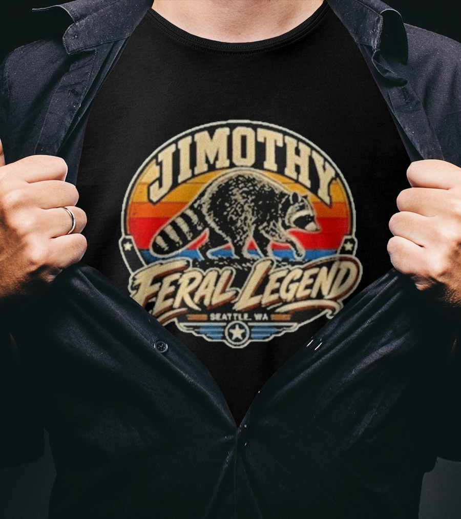 Jimothy Raccoon Feral Legend Seattle WA T-Shirt