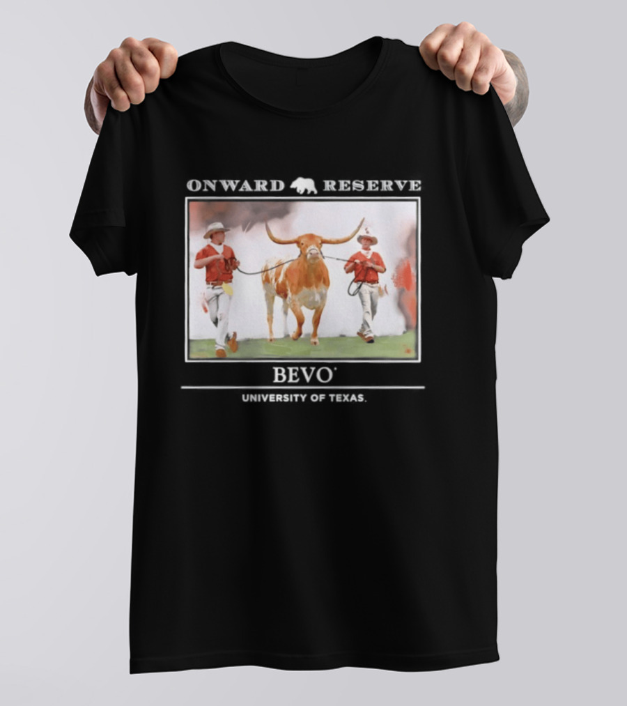 Onward Reserve Bevo University Of Texas Longhorns Football Celebration T-Shirt