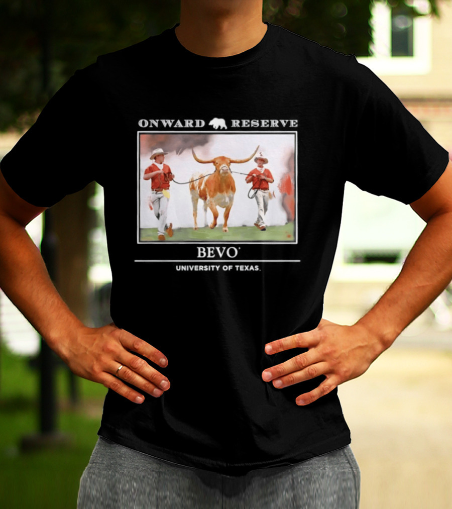 Onward Reserve Bevo University Of Texas Longhorns Football Celebration T-Shirt