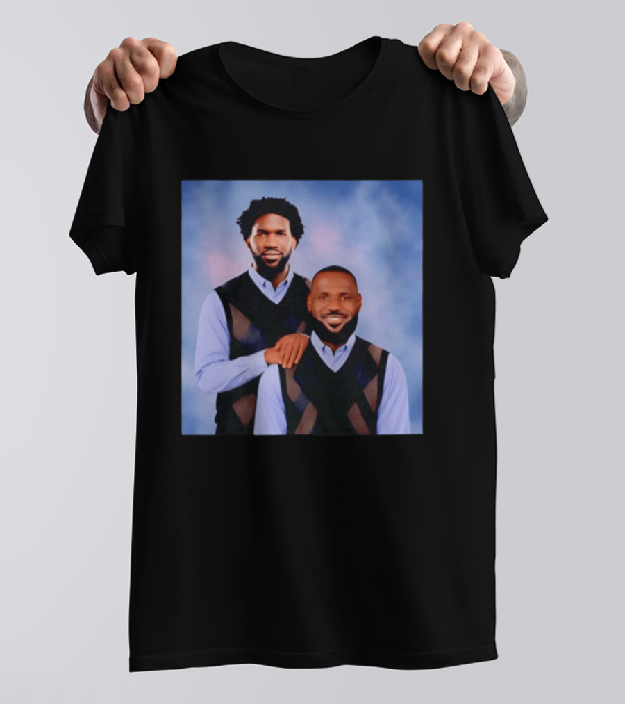 Philadelphia 76ers Lebron James Joel Embiid Step Brothers T-Shirt