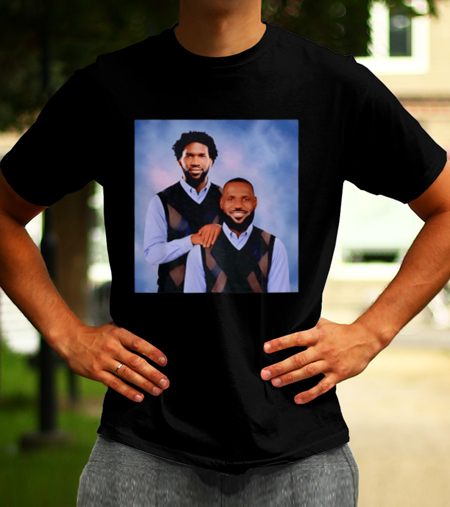 Philadelphia 76ers Lebron James Joel Embiid Step Brothers T-Shirt