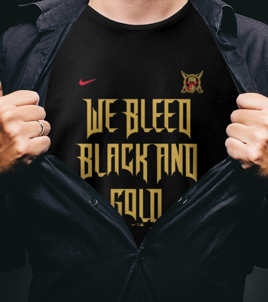 Pittsburgh Pirates We Bleed Black And Gold City Connect Nike T-Shirt