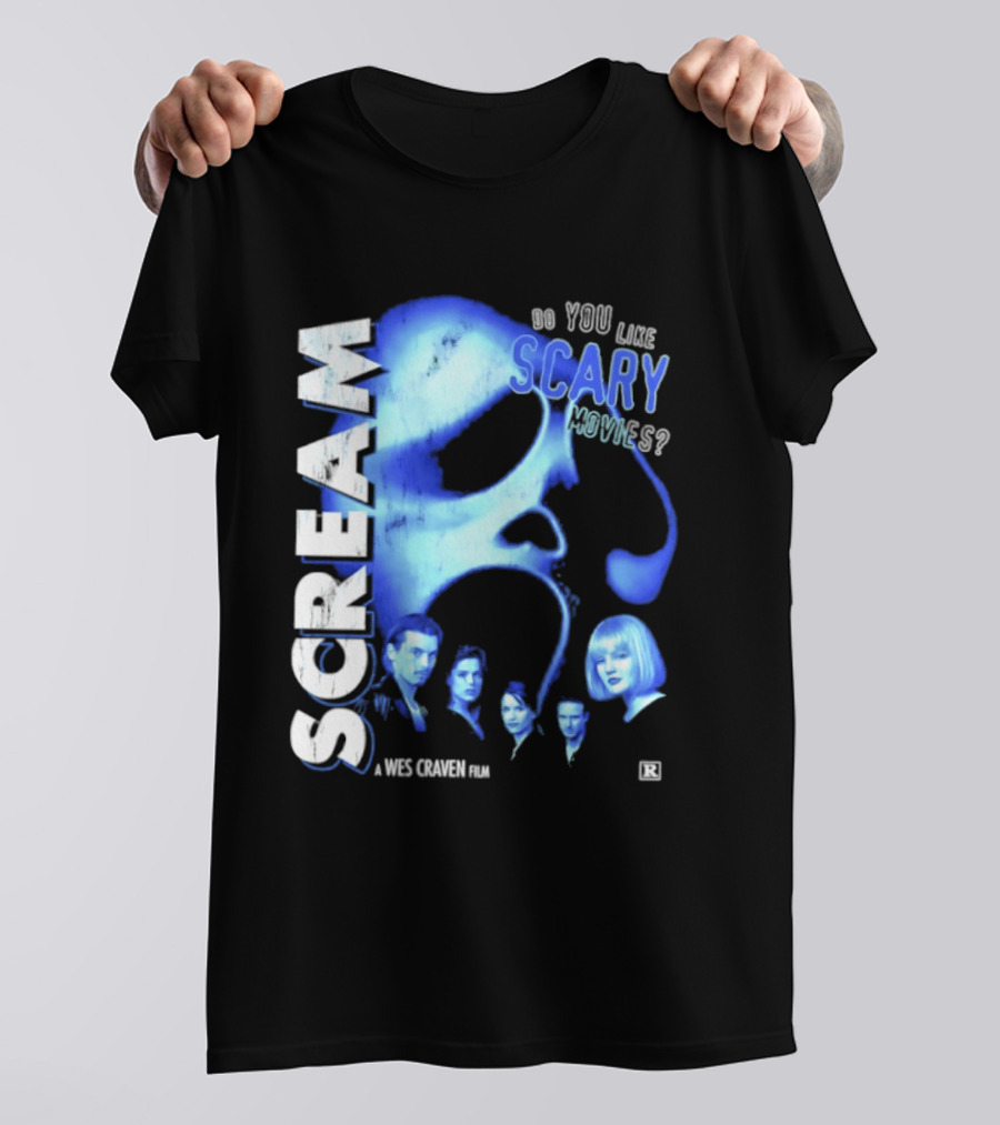 Scream Do You Like Scary Movies A Wes Craven Film Retro Collage T-Shirt