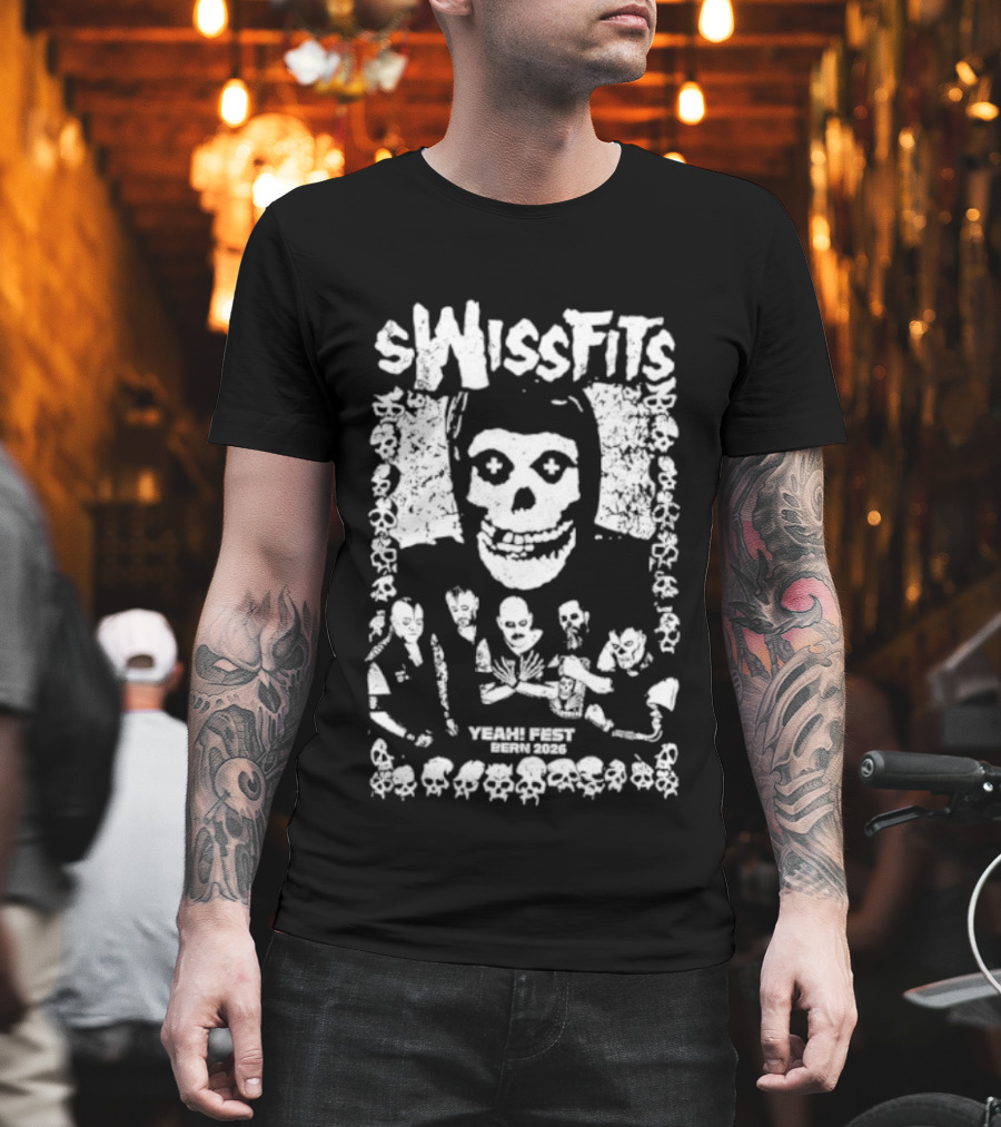 Swissfits Yeah! Fest Bern 2026 Punk Rock Skull Skeletons T-Shirt
