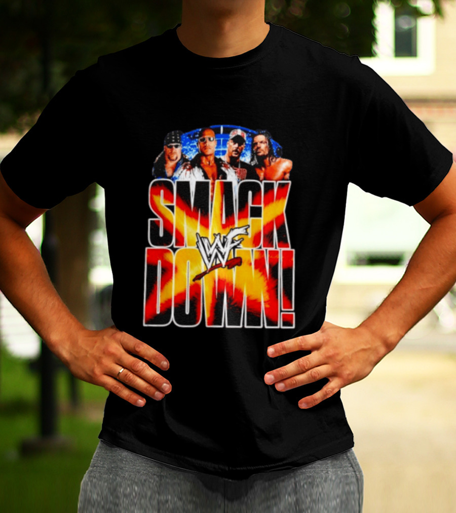 WWF SmackDown The Undertaker The Rock Stone Cold Steve Austin Triple H T-Shirt