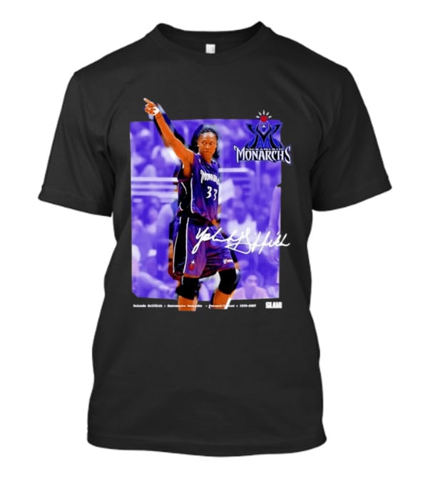 WNBA Yolanda Griffith 33 Sacramento Monarchs Basketball Legends T-Shirt