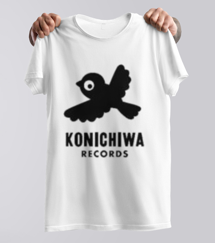 Konichiwa Records Black Bird Icon Gray Robyn Store T-Shirt