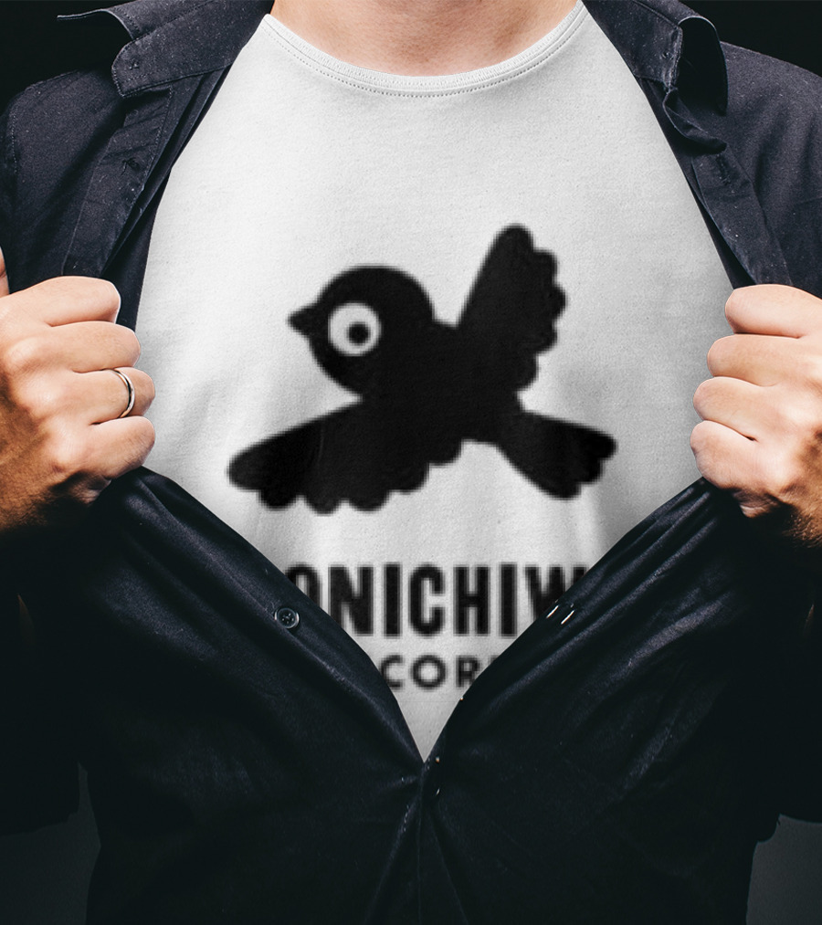 Konichiwa Records Black Bird Icon Gray Robyn Store T-Shirt