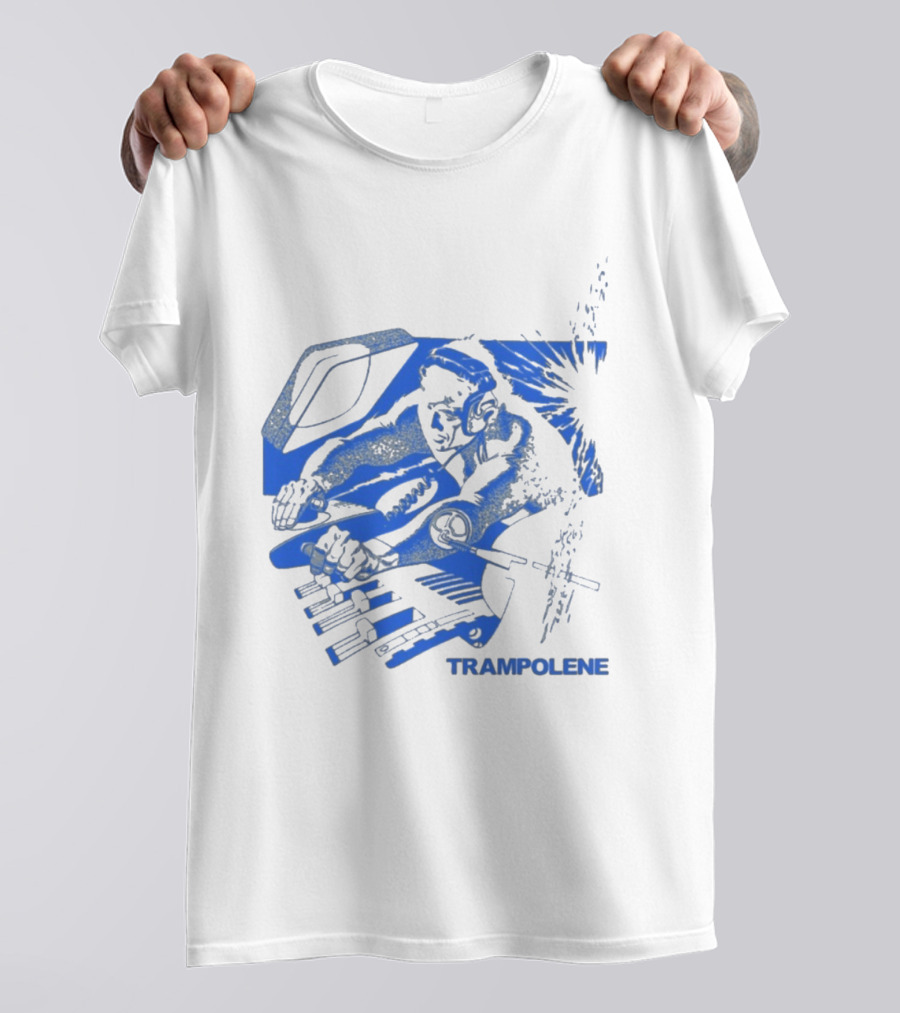 Trampolene DJ Tramps Music Mixing Motorcycle T-Shirt