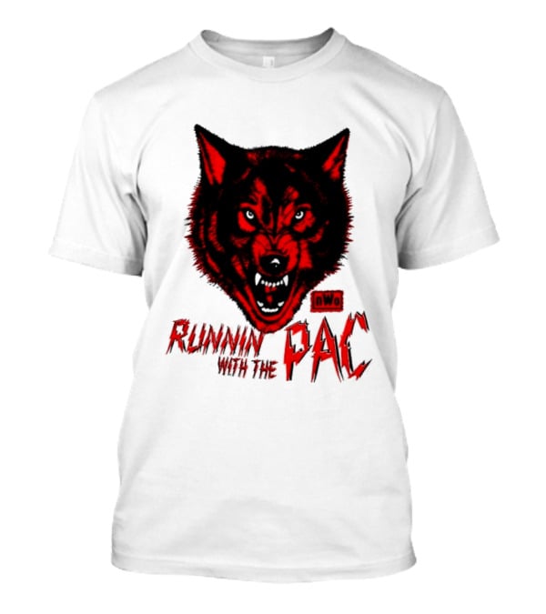 Runnin With The Pac Wolf NWo New World Order 2 Sided T-Shirt