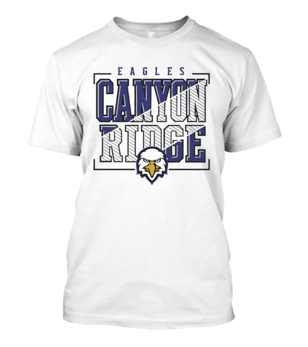 Canyon Ridge Eagles Crown Trio Slanted Lines Head T-Shirt