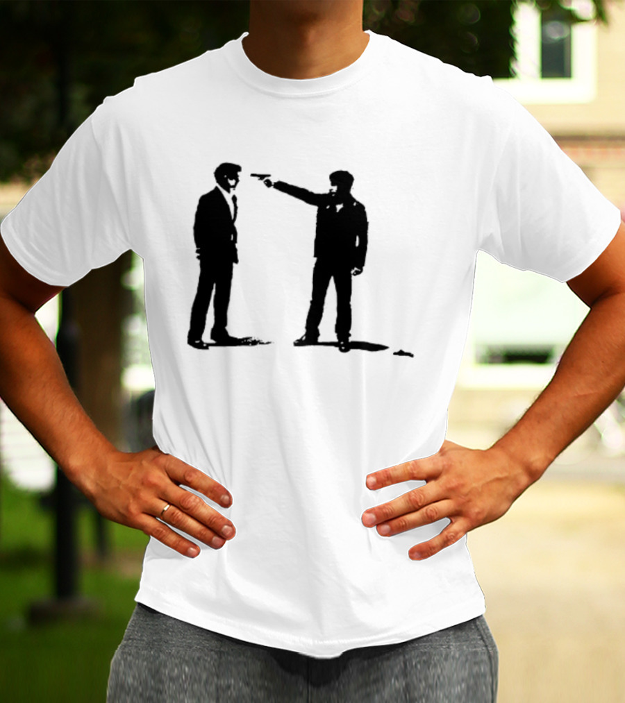 Infernal Affairs Hong Kong Crime Drama Iconic Confrontation Scene T-Shirt
