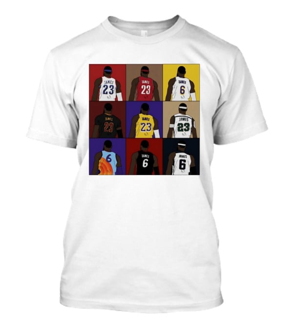 LeBron James Each Team History Philadelphia 76ers NBA 2026 T-Shirt