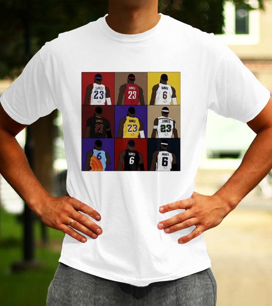LeBron James Each Team History Philadelphia 76ers NBA 2026 T-Shirt