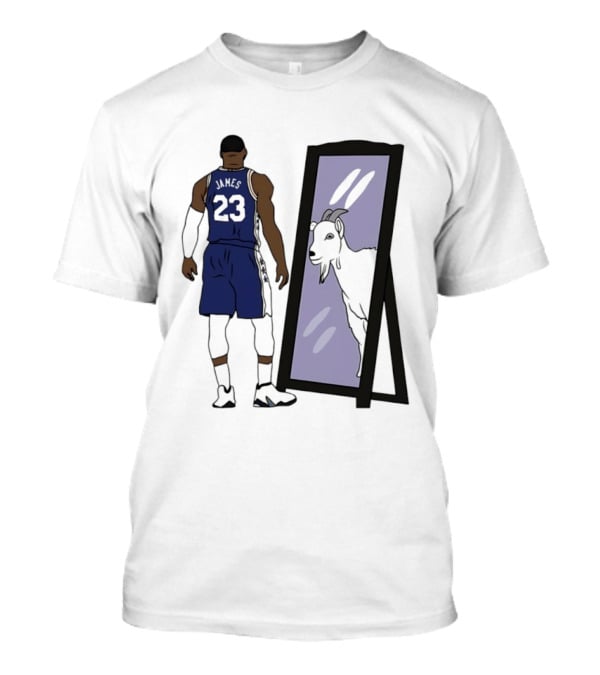 LeBron James Mirror 23 GOAT Reflection Philadelphia 76ers T-Shirt