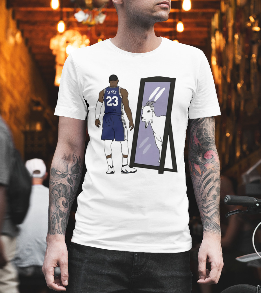 LeBron James Mirror 23 GOAT Reflection Philadelphia 76ers T-Shirt