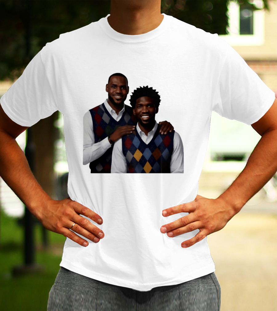 Lebron James Joel Embiid Philadelphia 76ers Step Brothers Crossover NBA Comedy T-Shirt