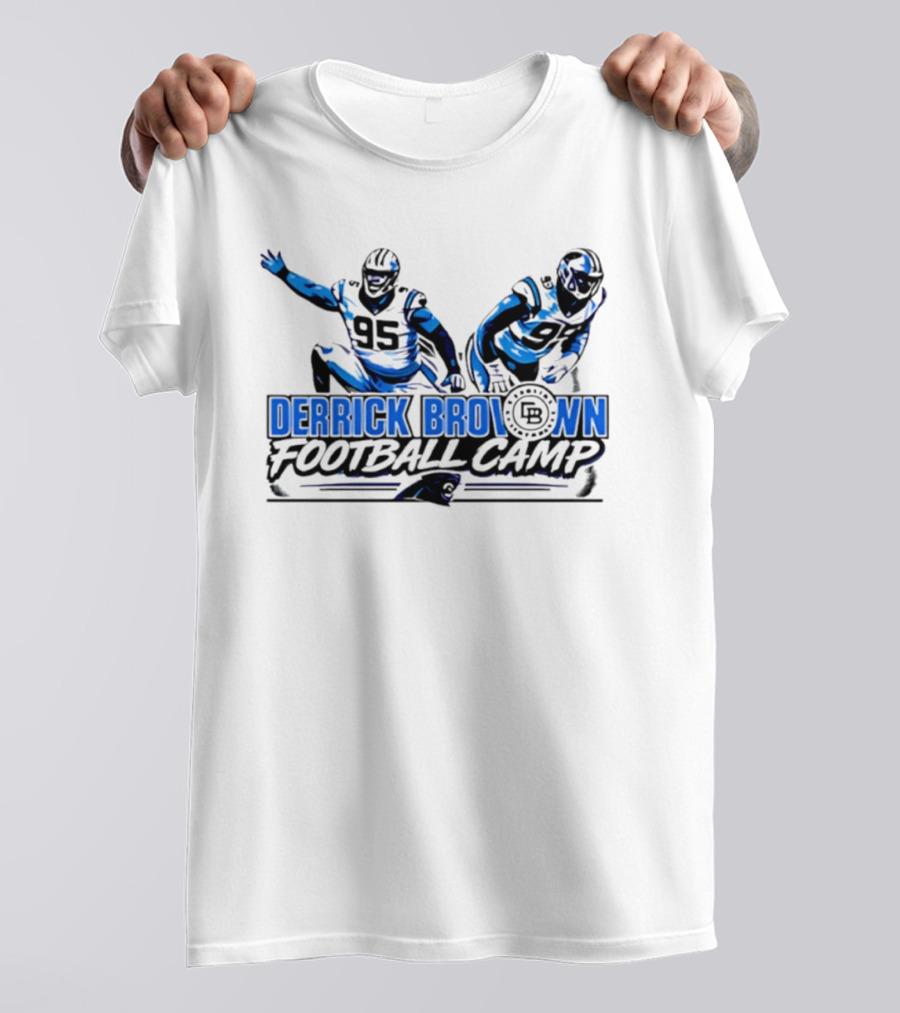 Lee Hunter Derrick Brown Carolina Panthers Football Camp T-Shirt