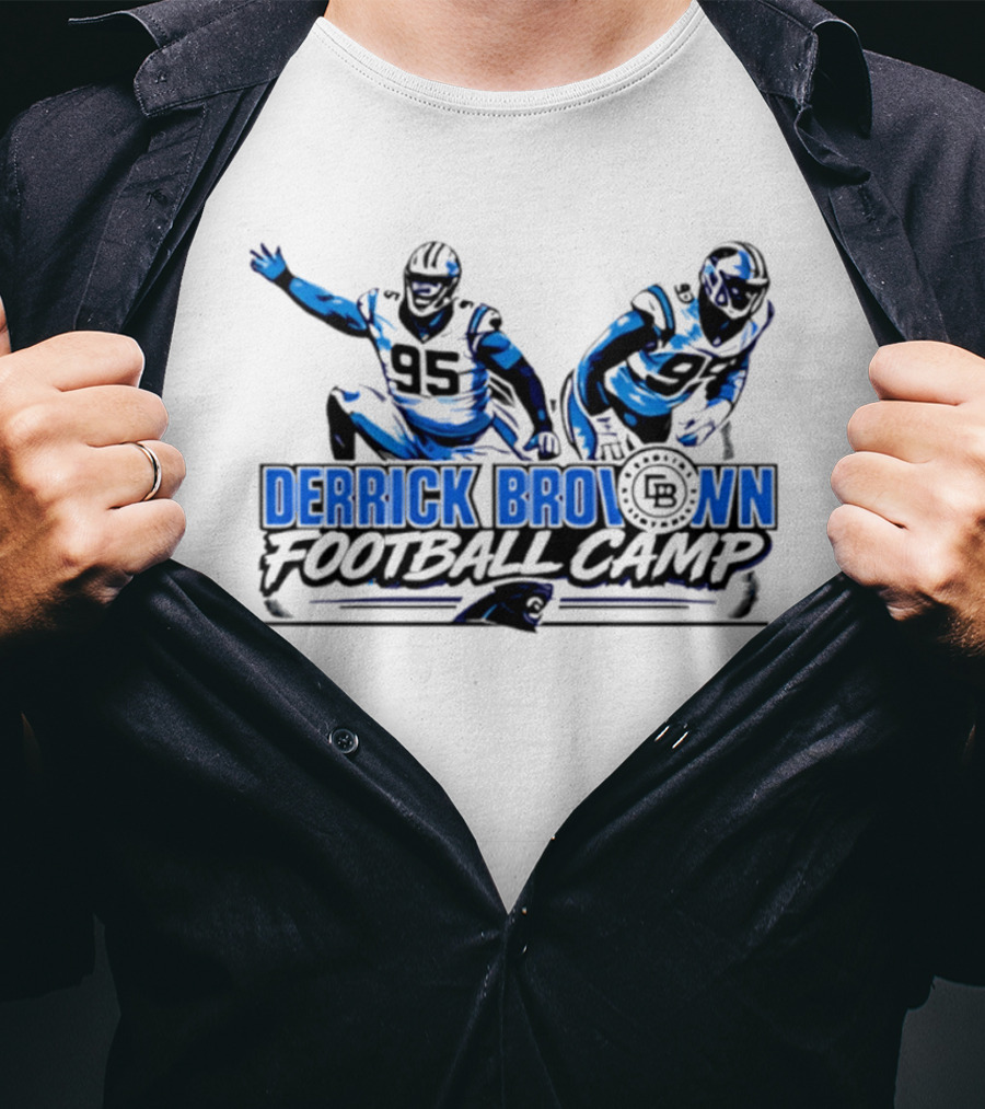 Lee Hunter Derrick Brown Carolina Panthers Football Camp T-Shirt