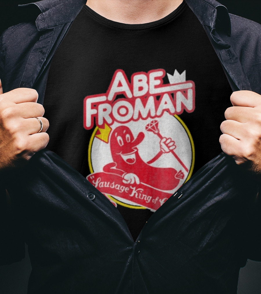 Abe Froman Sausage King Of Chicago Diamond Cane And Crown T-Shirt
