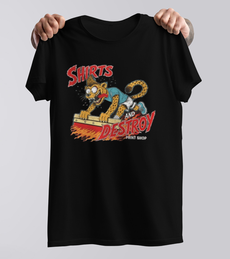 Shirts And Destroy Print Shop Screem Drinting 2 Sided T-Shirt