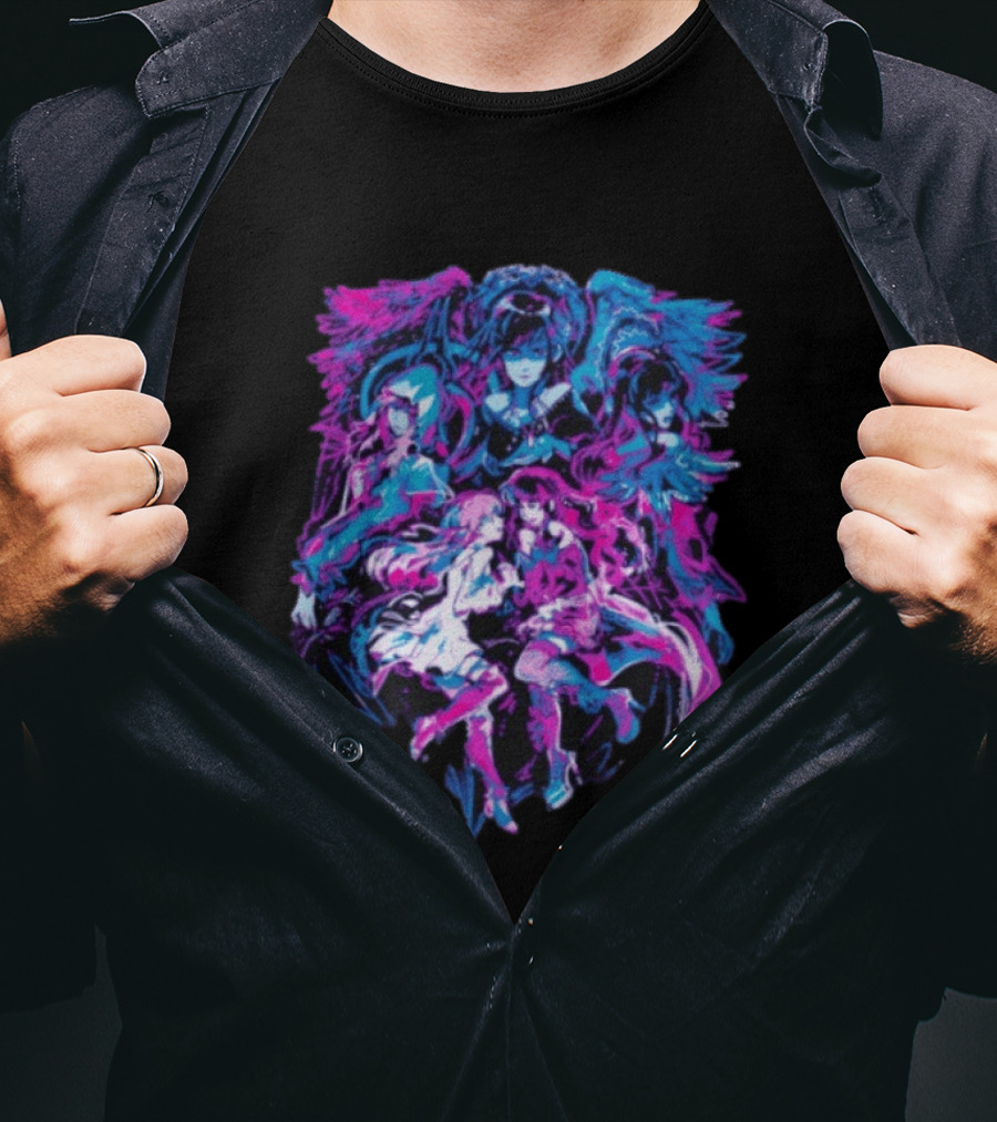 Final Fantasy XIV Rewritten Futures Characters Artwork Fantasy T-Shirt