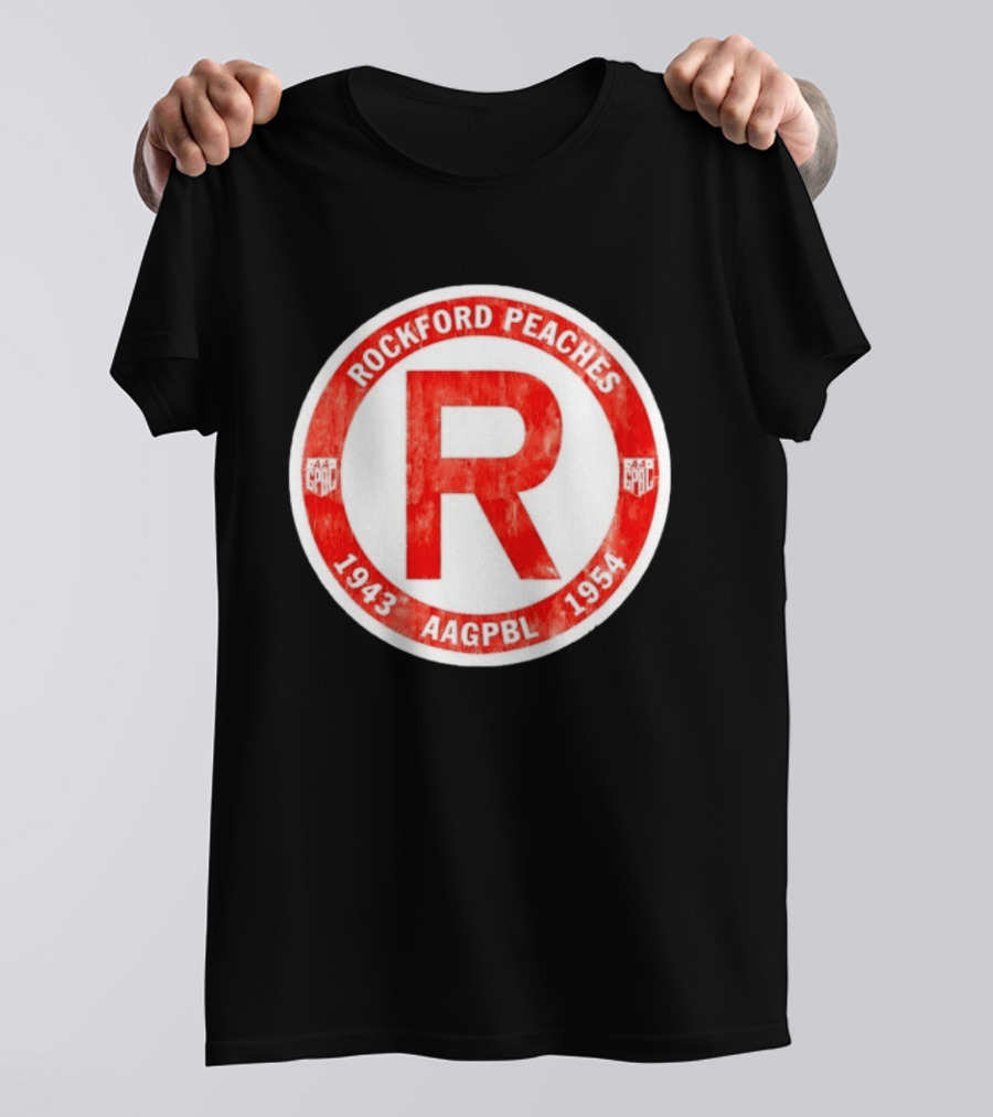 Rockford Peaches 1943 1954 AAGPBL T-Shirt