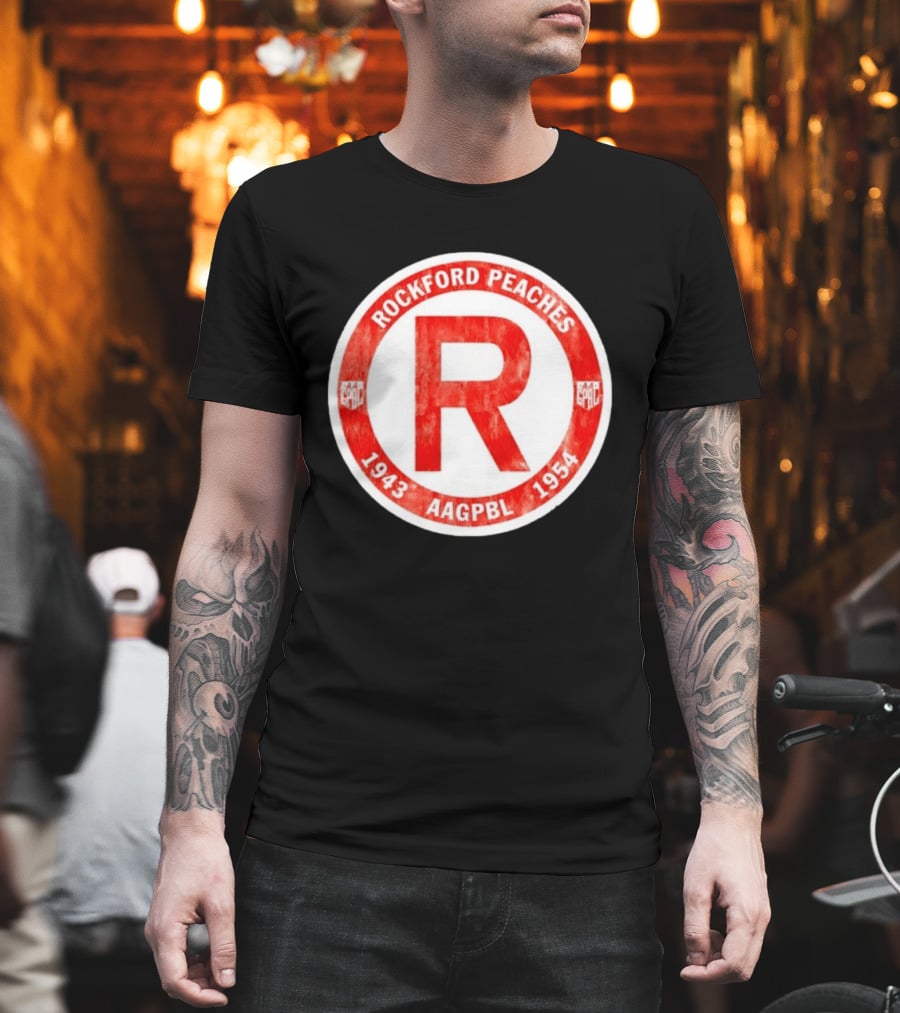 Rockford Peaches 1943 1954 AAGPBL T-Shirt