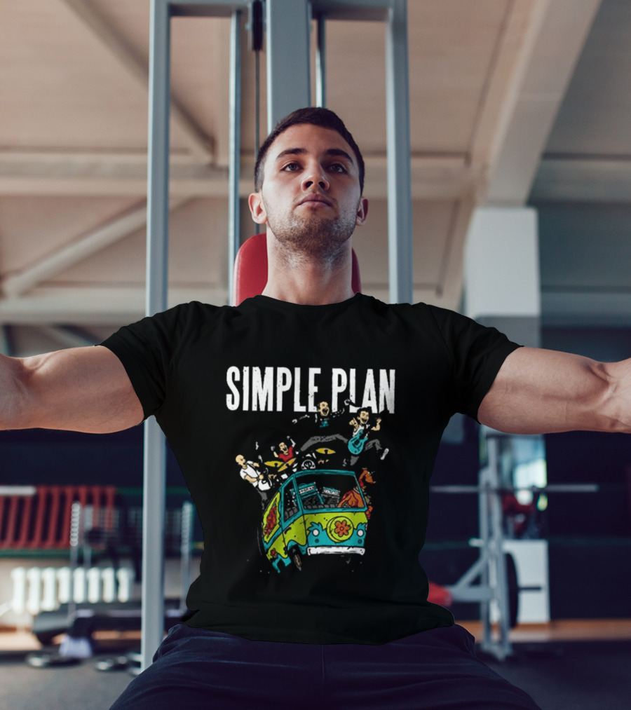 Simple Plan Bigger Than You Think Tour 2026 The Sequel Scooby Doo Mystery Machine Dates T-Shirt